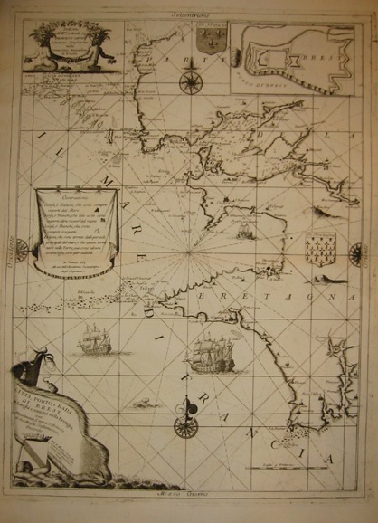 Coronelli Vincenzo Maria (1650-1718) Città , Porto e Rada di Brest 1691 Venezia